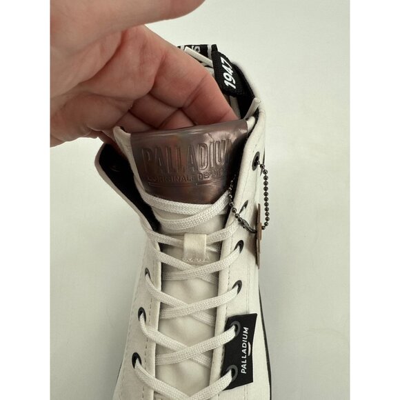 Palladium Womens Revolt Hi TX Sneakers Size 9 White Black Ankle Boot - Picture 9 of 13